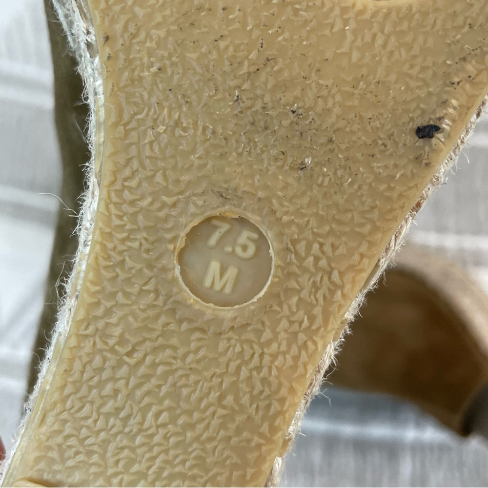 Vince Sonora Brown/Tan Suede Wedge Sandals 7.5 - Picture 7 of 8